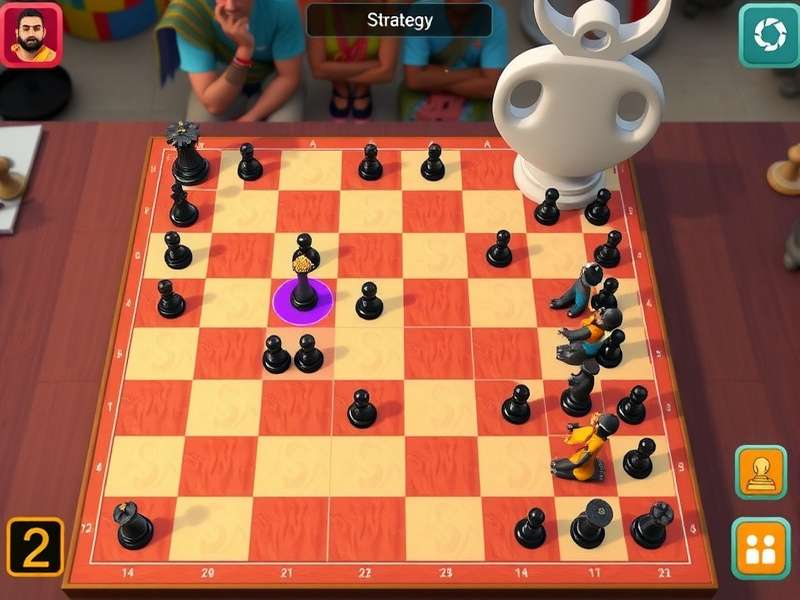 Indian Chess Mastery gameplay screenshot showing traditional pieces with Indian design elements